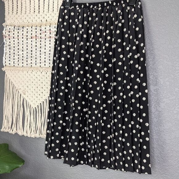 Vintage Leslie Fay Pleated Midi Skirt - Picture 3 of 11